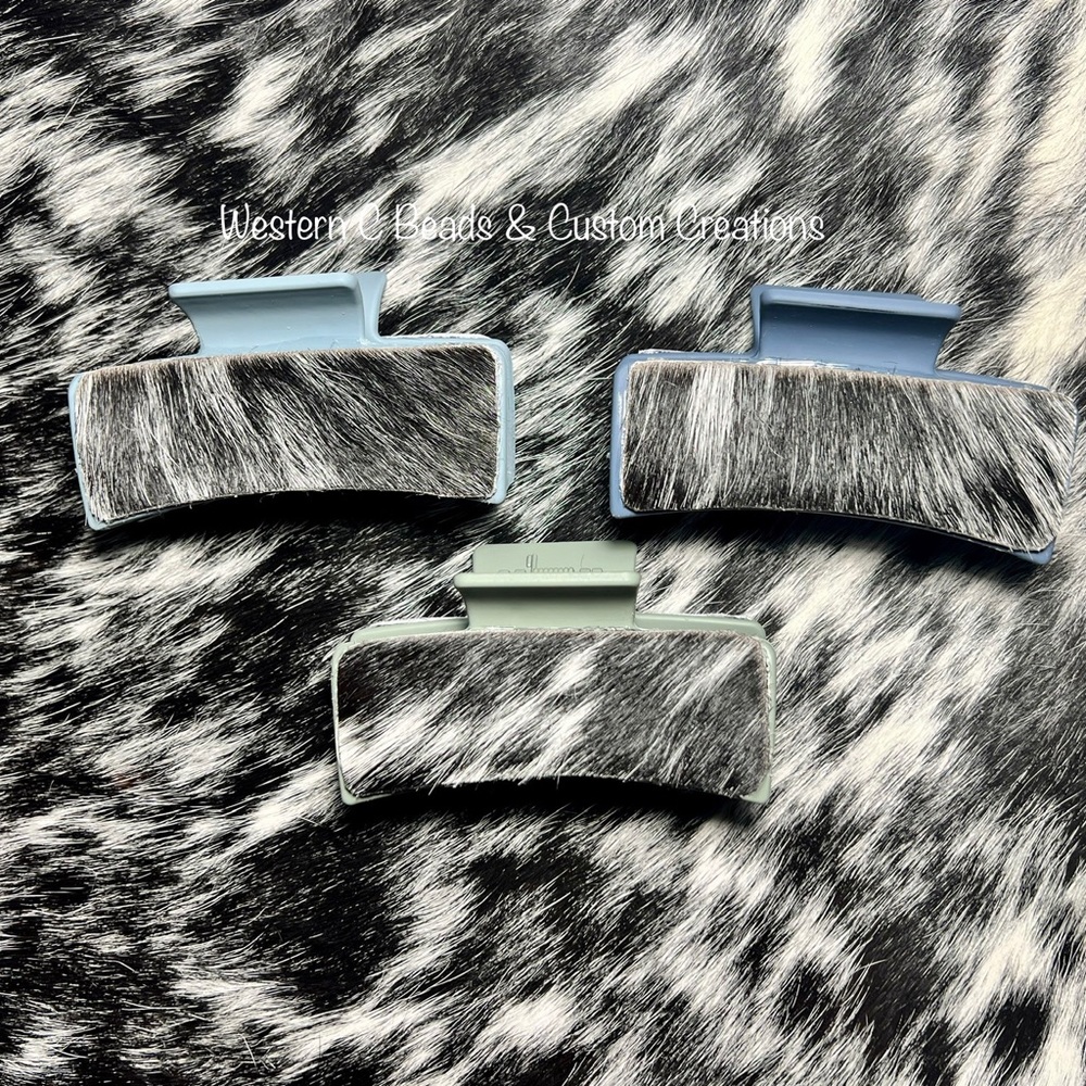 Cowhide Claw Clip Bundle